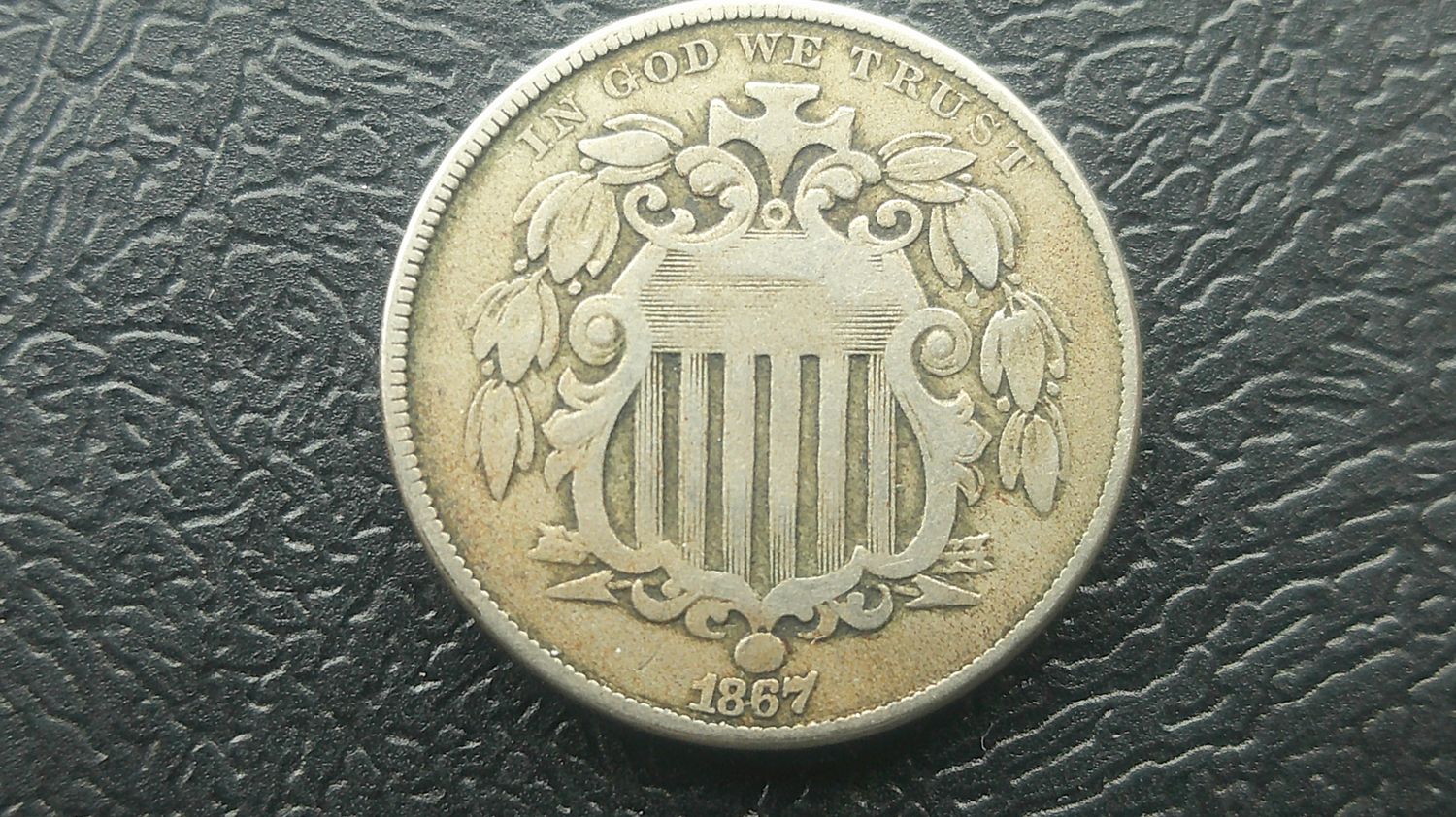United States 5 Cents  -  1867