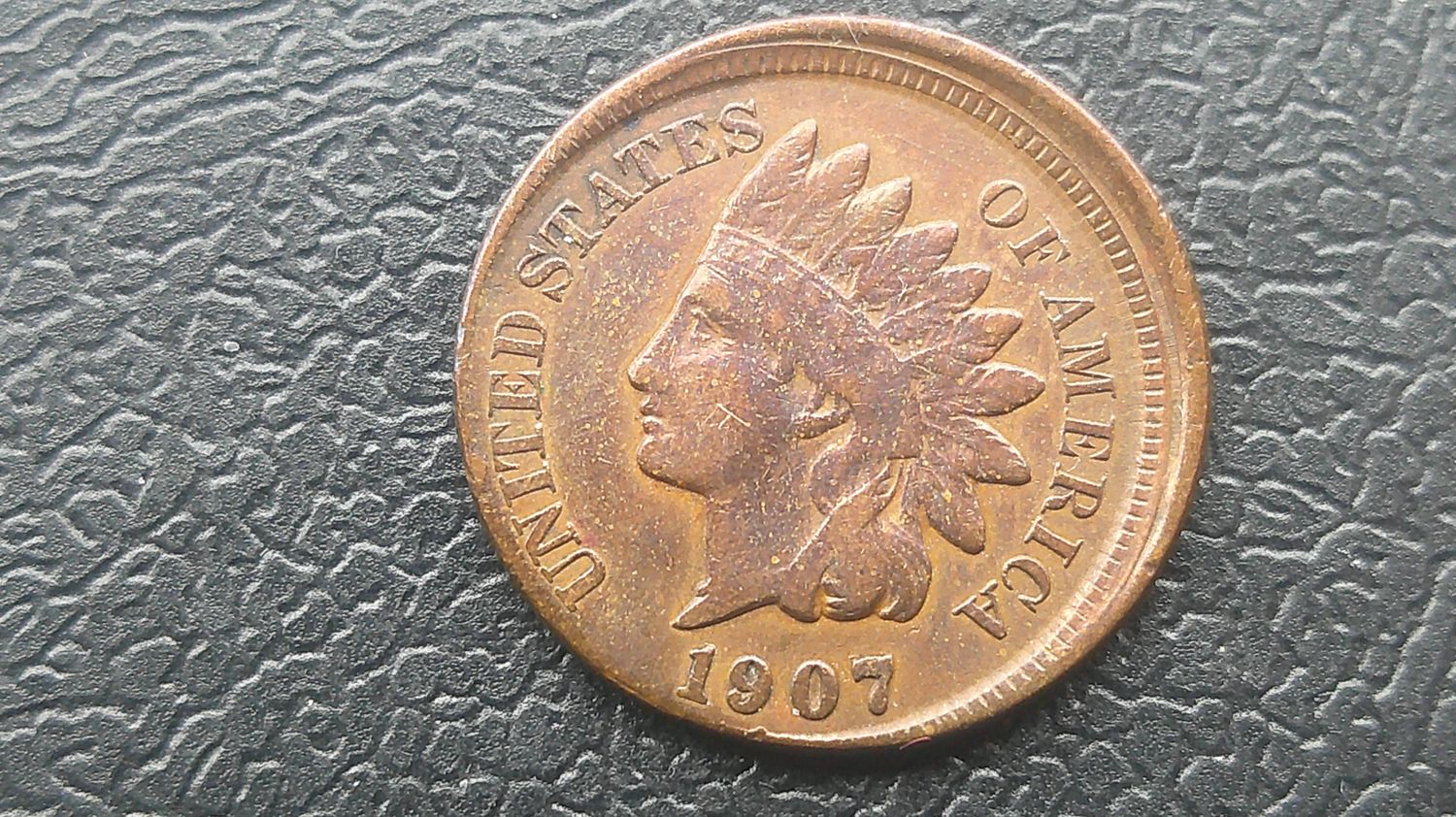 United States Cent - 1907 (Off Centre Strike Error)