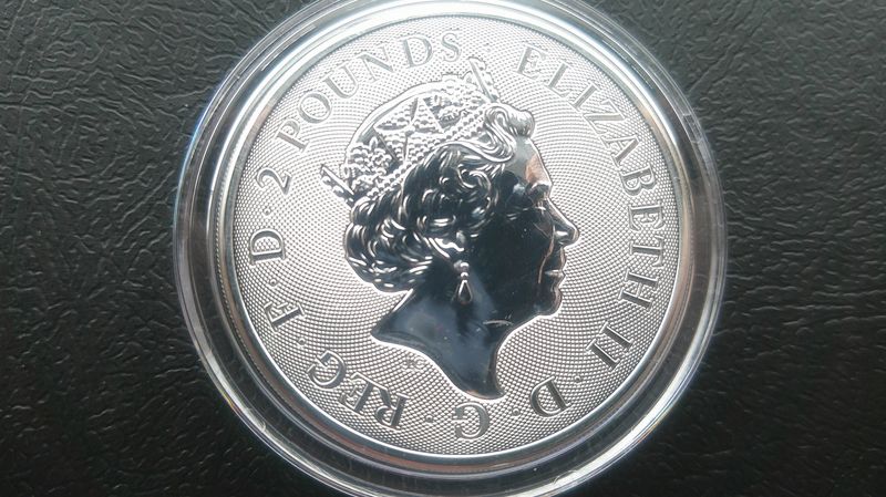 2019 - Two Pounds Fine Silver (St George & the Dragon)