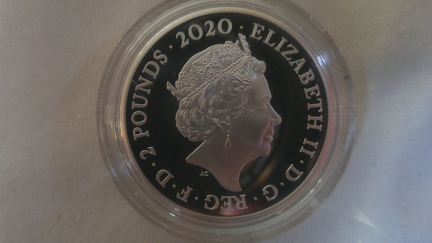 2020 - Silver Proof Two Pounds (Elton John)