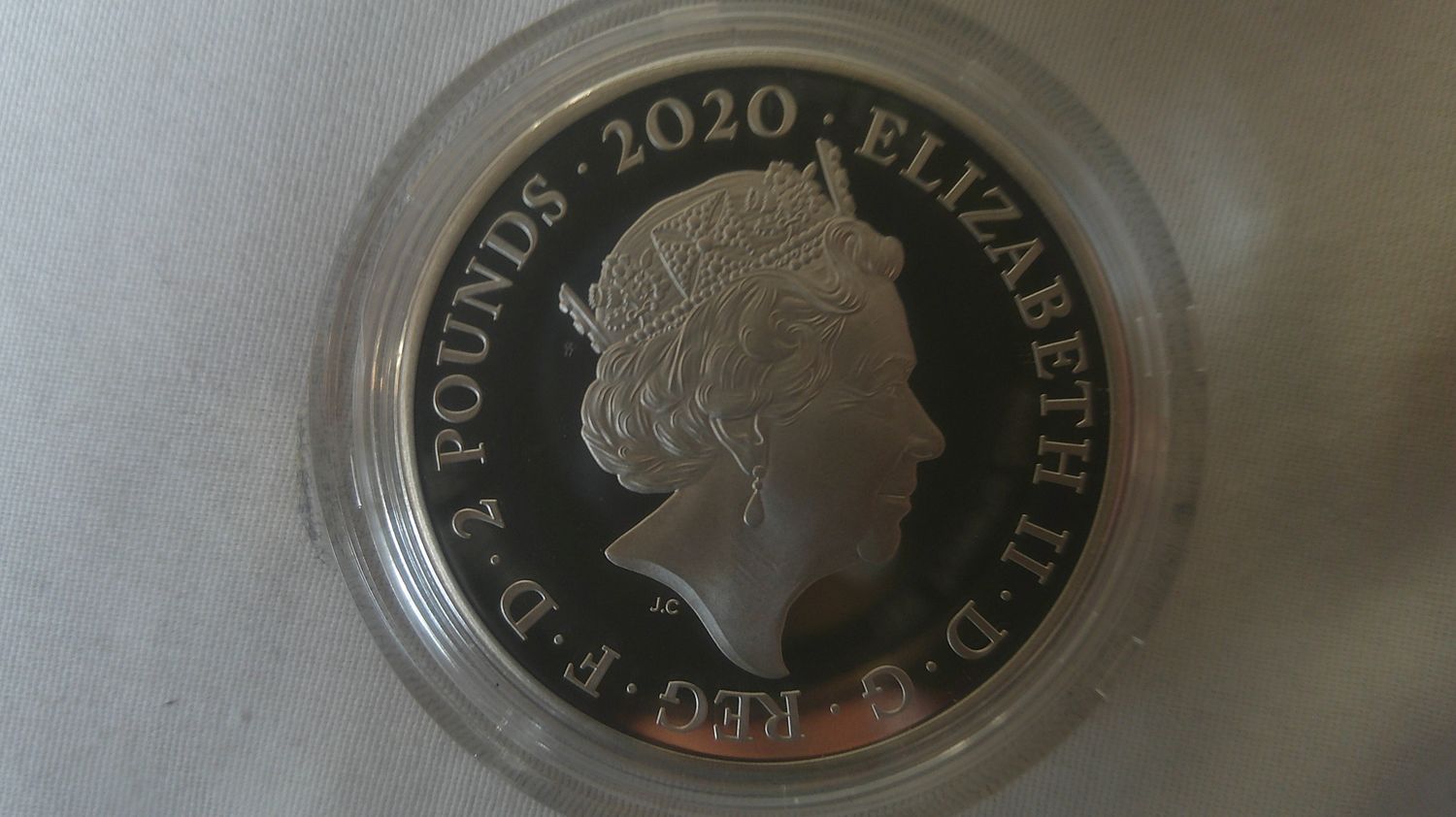 2020 - Silver Proof Two Pounds (David Bowie)