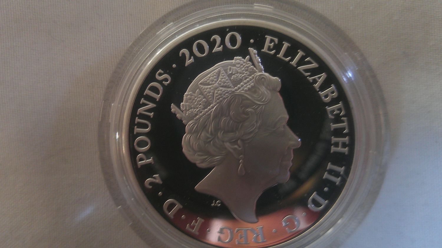 2020 - Silver Proof Two Pounds  (Queen)