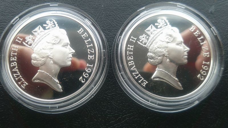 Belize 5 Dollars - 1992 Pair (El Alamein)