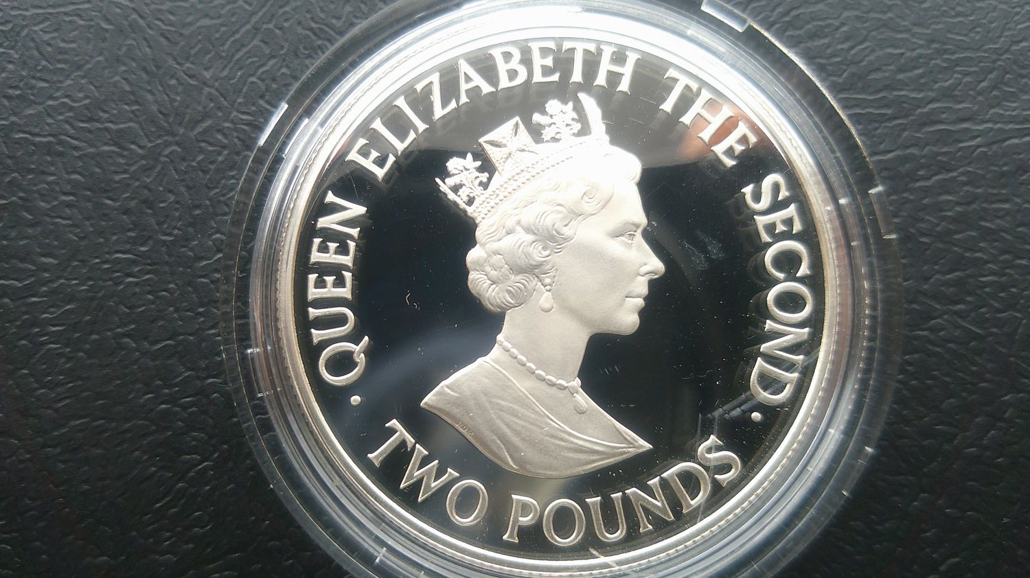 Guernsey Silver Proof £2 -  1989 (Royal Visit)