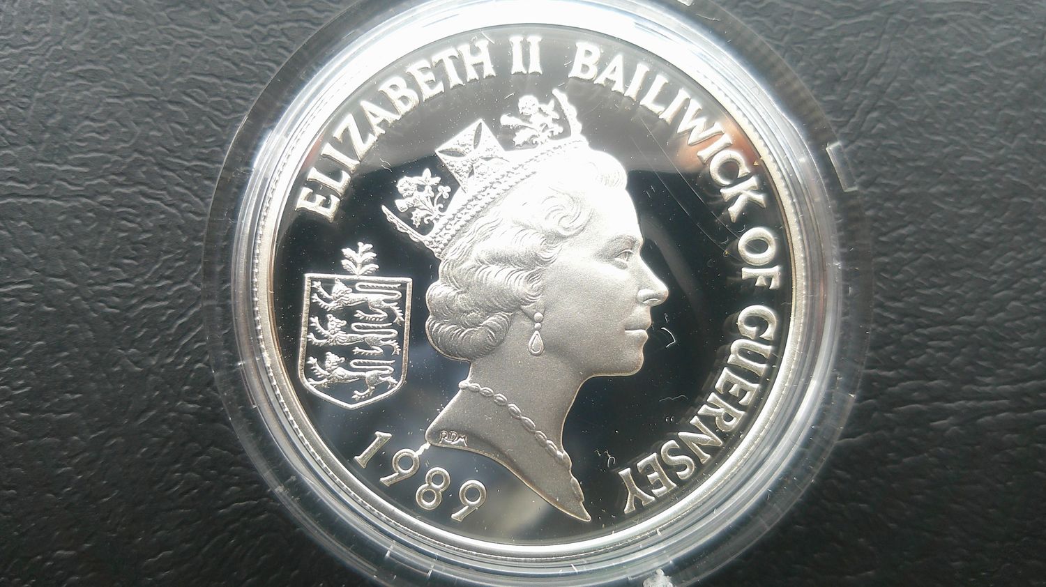 Guernsey Two Pounds Silver Proof - 1989 (Henry I)