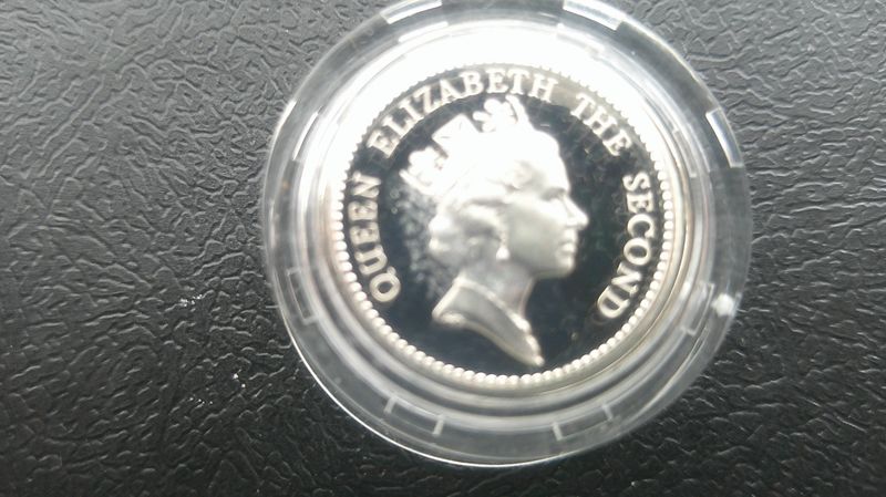 Falkland Islands One Pound Silver Proof Piedfort - 1987