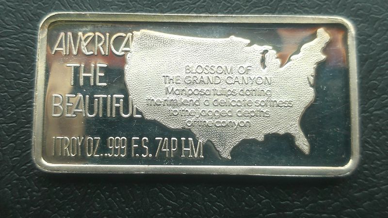 America the Beautiful 1 Ounce Silver Ingot