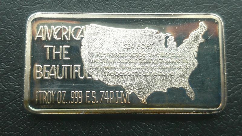America the Beautiful 1 Ounce Silver Ingot