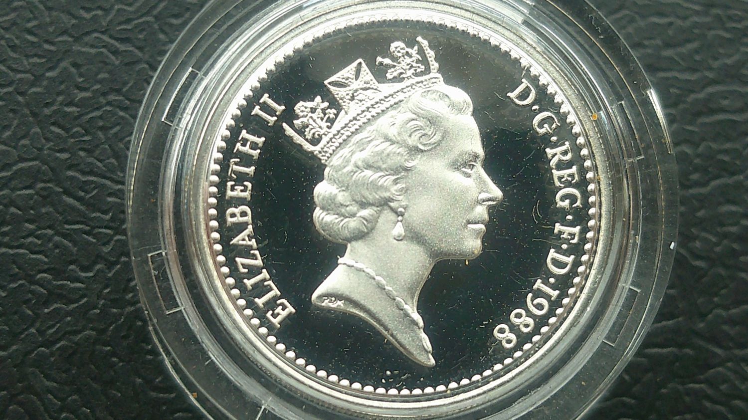 1988  -  Silver Proof Piedfort £1