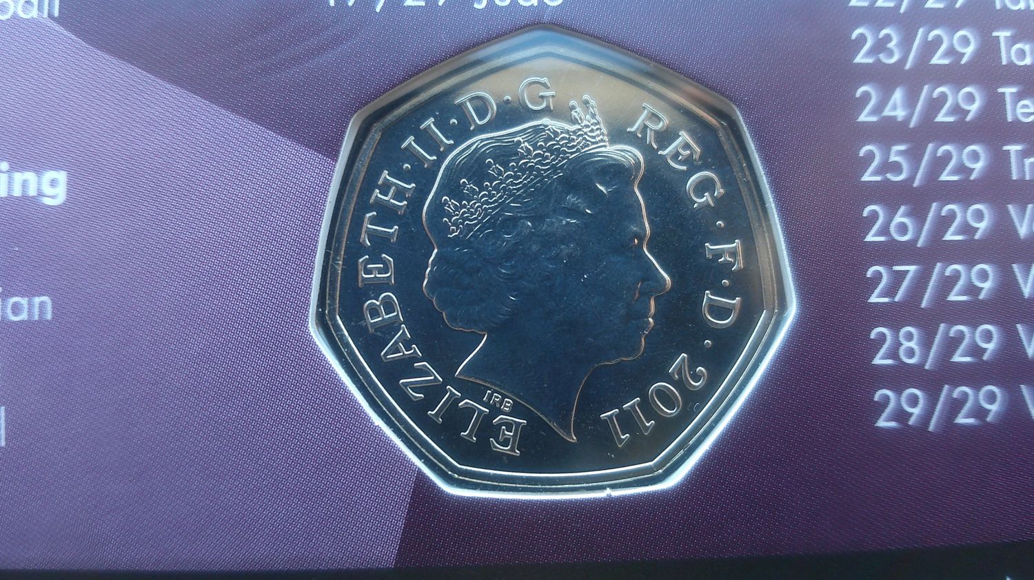 2012 - London Fifty Pence Sports Collection (Canoeing & Fencing)