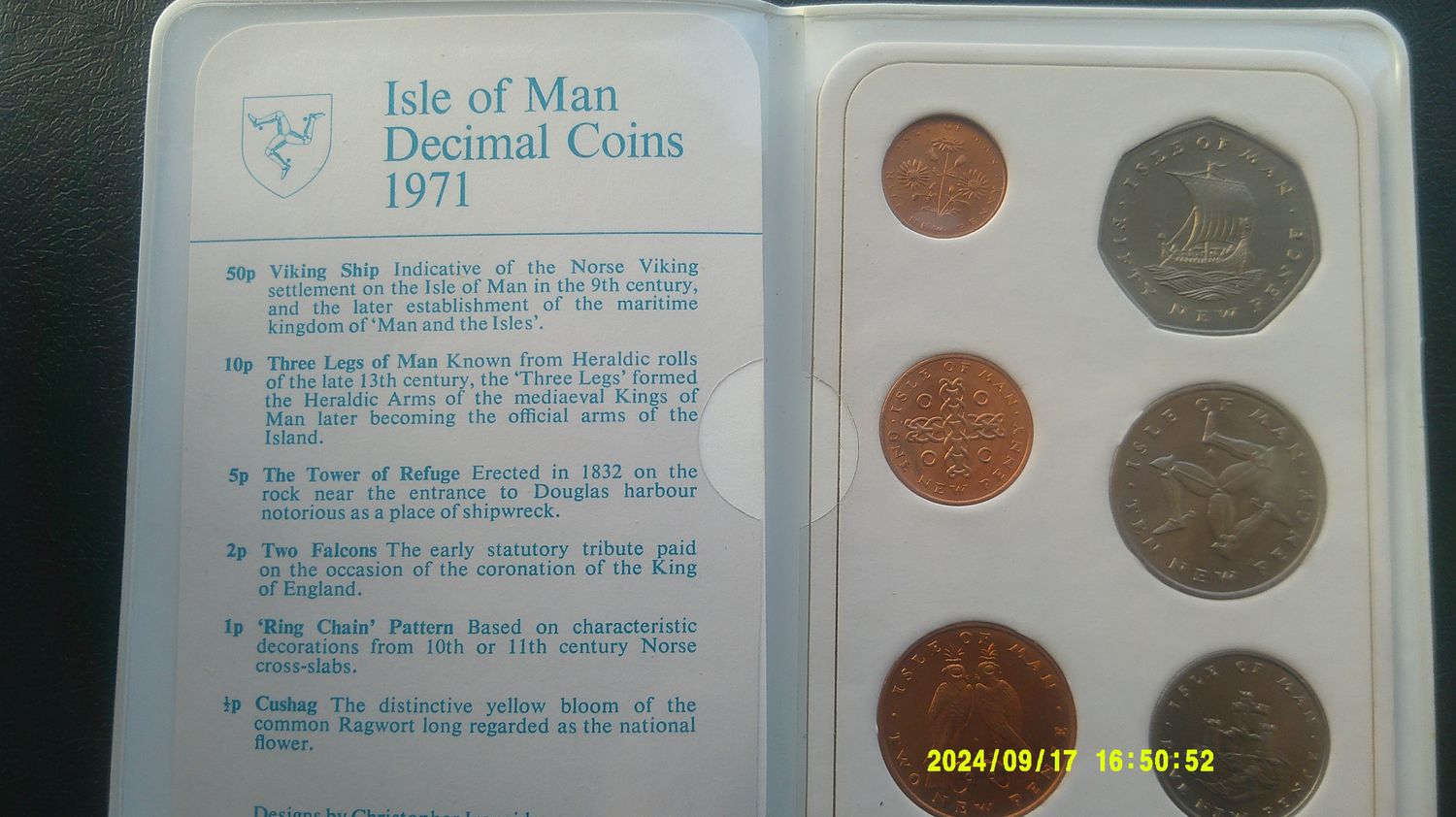 Isle of Man Mint Set - 1971 (Decimal Coins)