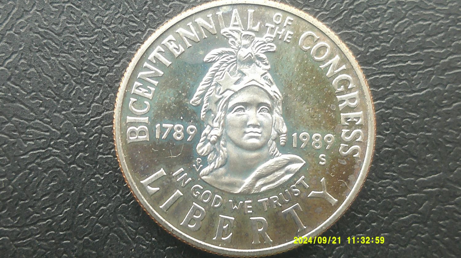 United States Half Dollar - 1989S (Proof Bi-Centenary of Congress)