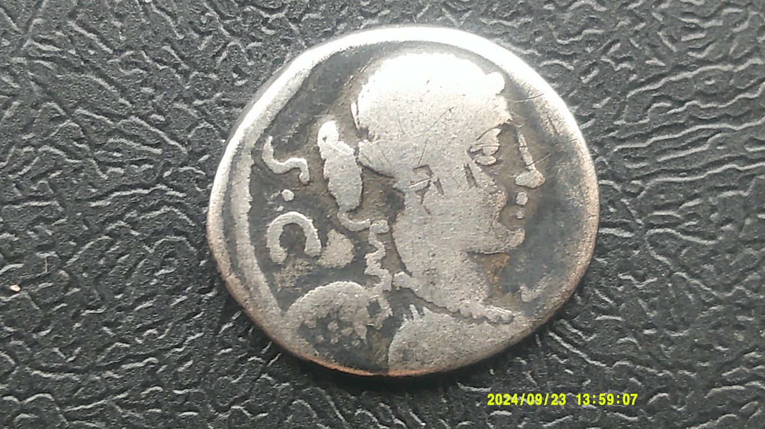 Roman Republic Denarius 46 BC  T Carisius