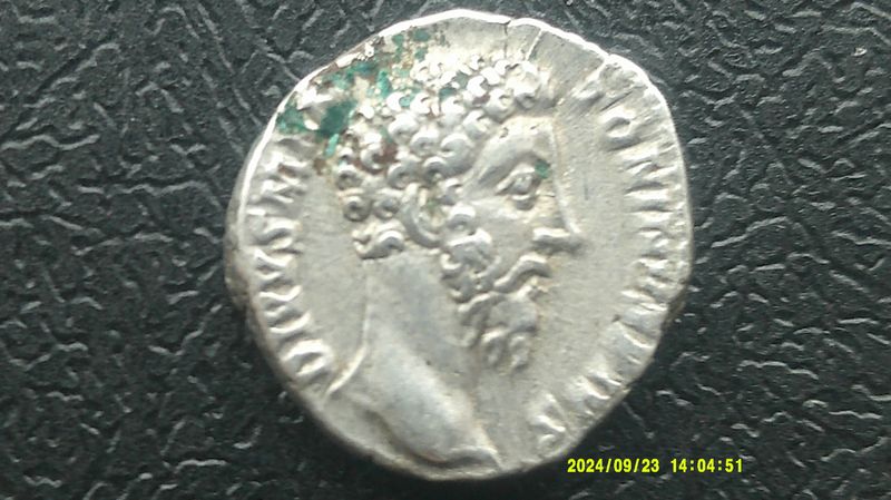 Divus Antoninus Denarius  161 AD Eagle