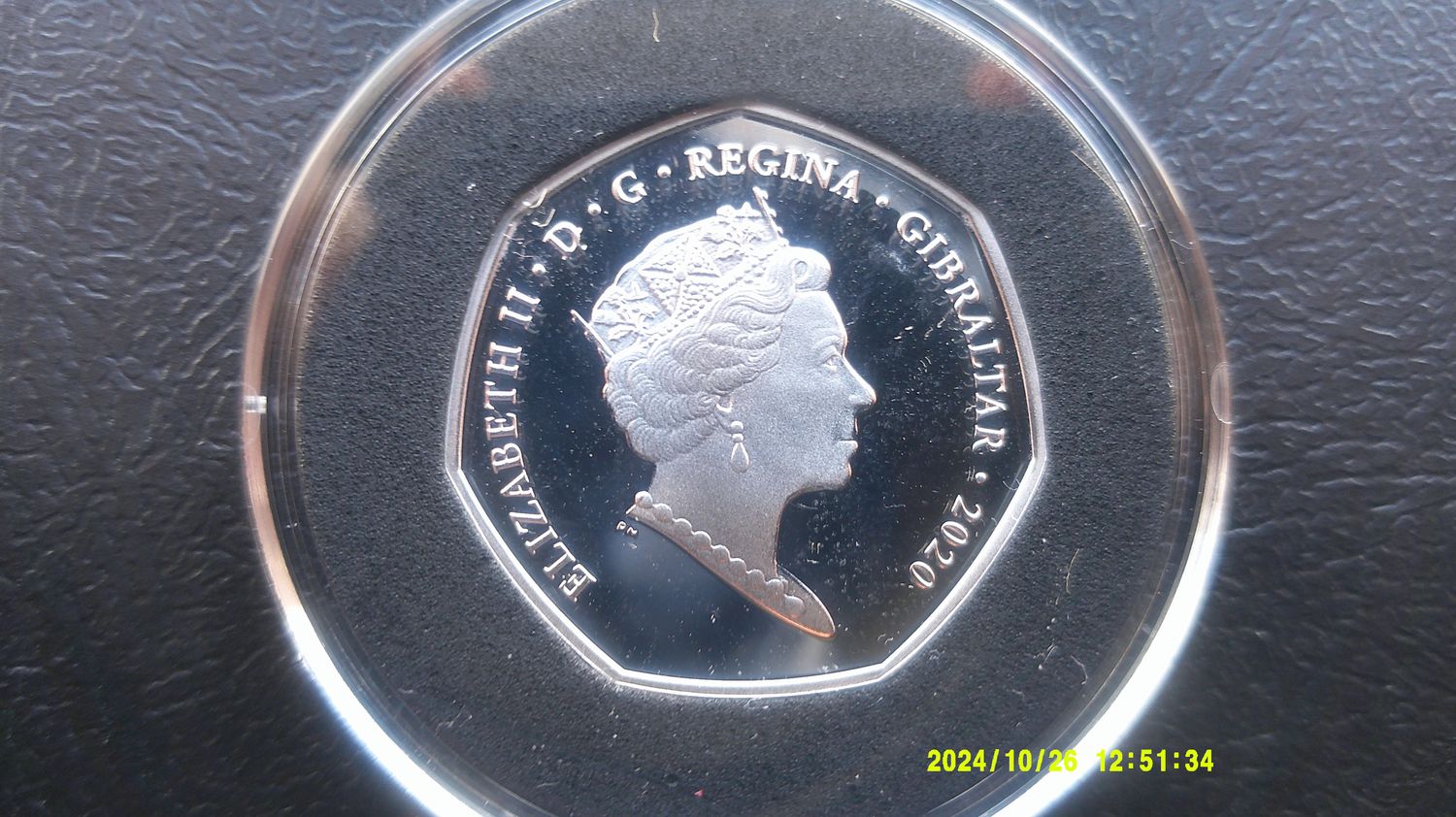 Gibraltar Silver Proof Fifty Pence - 2020 (VE Day)           ( MRPD)