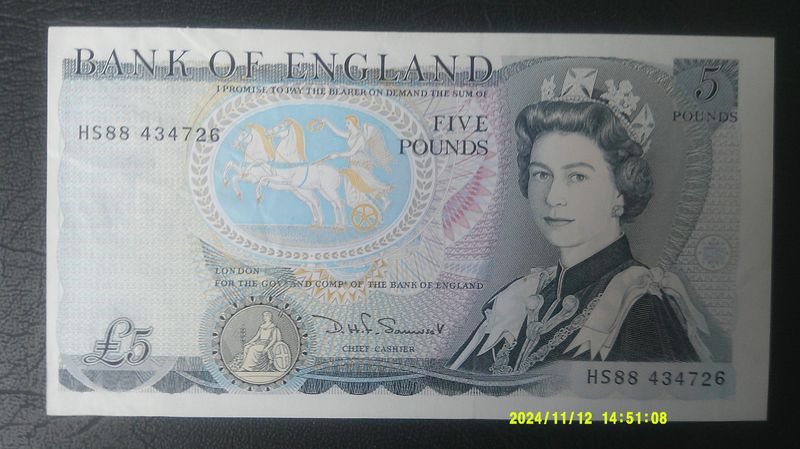 Bank of England £5 - 1980