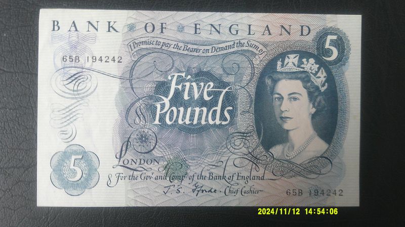 Bank of England £5 - 1967