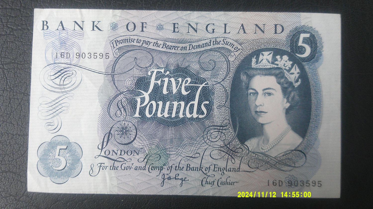 Bank of England £5 - 1970