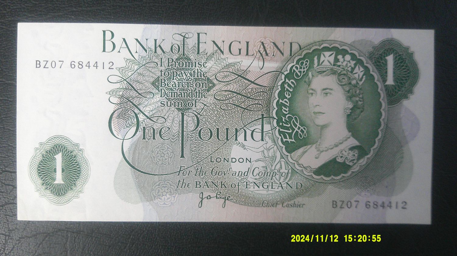 Bank of England £1 - 1970