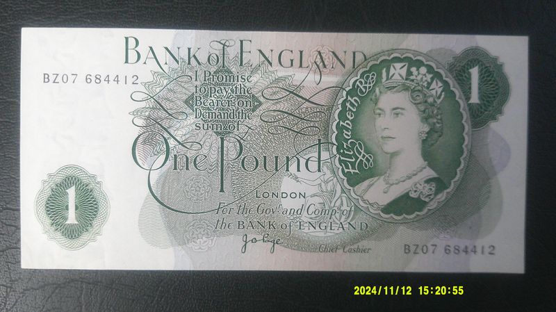 Bank of England £1 - 1970