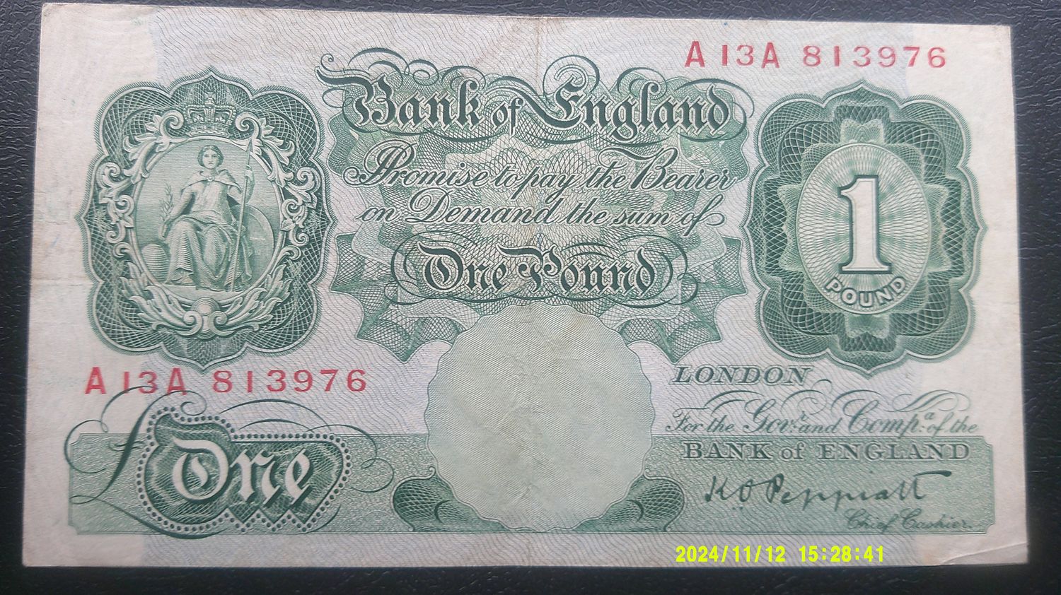 Bank of England £1 - 1934-49