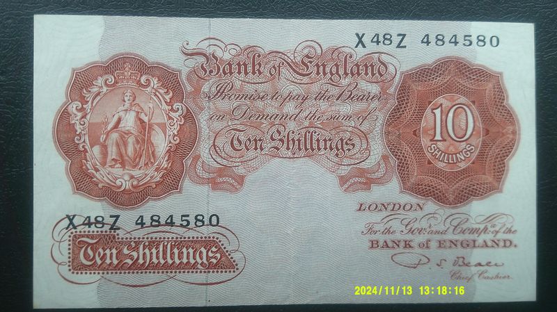 Bank of England 10/- 1950