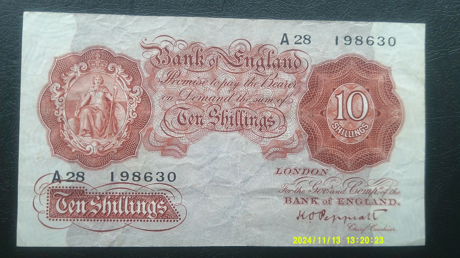 Bank of England Ten Shillings From 1934