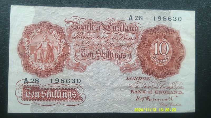 Bank of England Ten Shillings From 1934