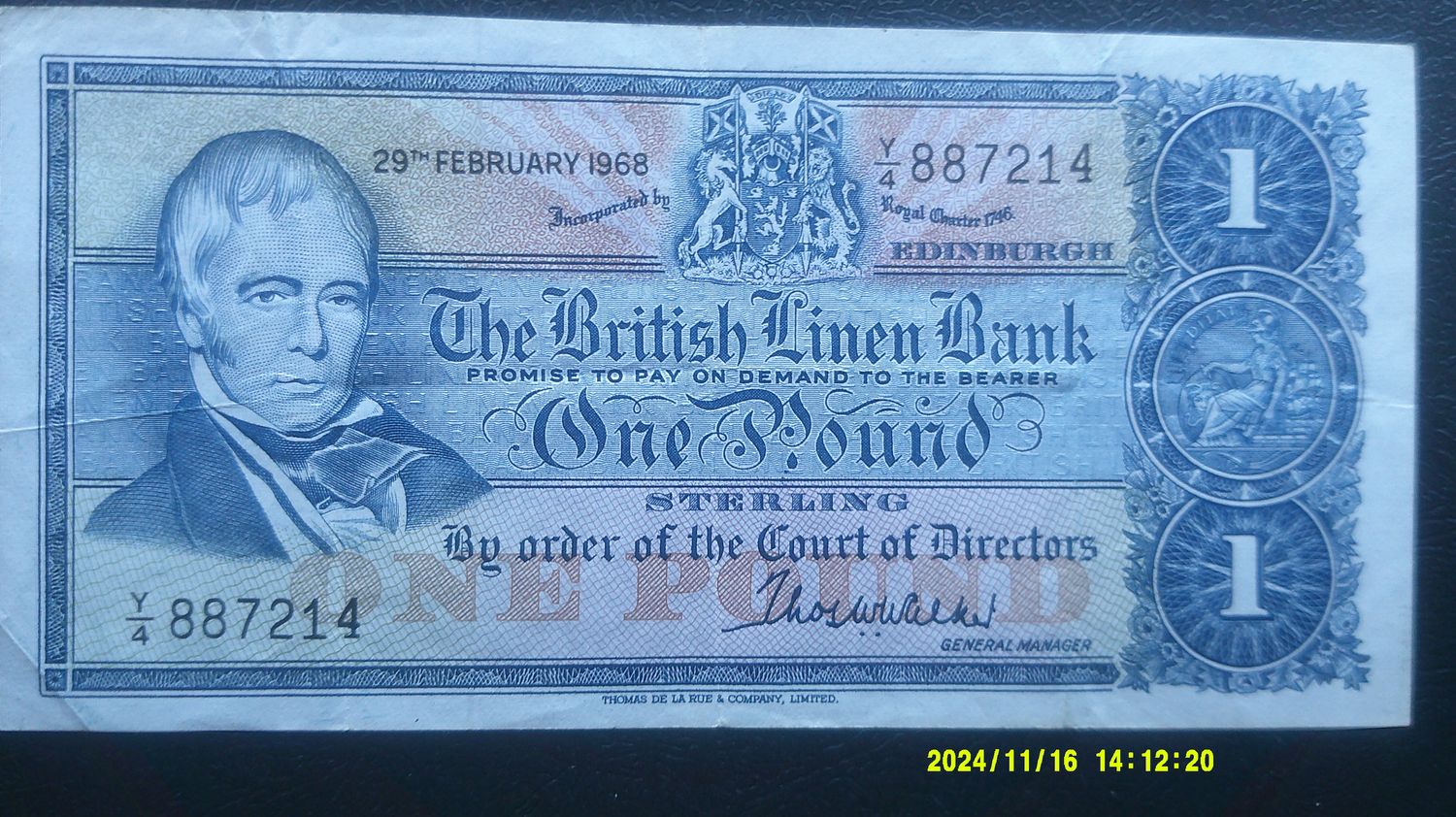 British Linen Bank £1 - 1968