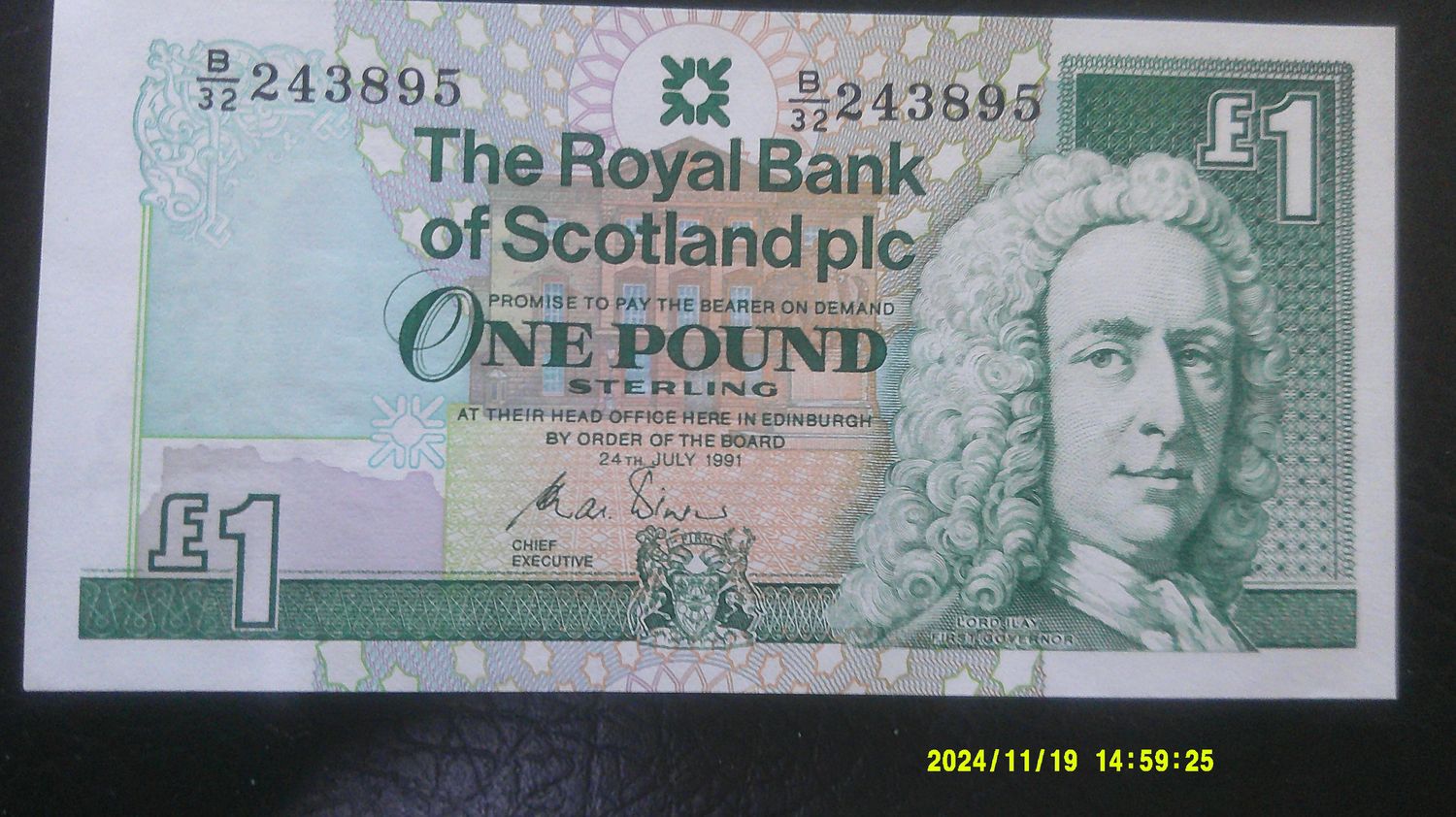 Royal Bank of Scotland £1 - 1991