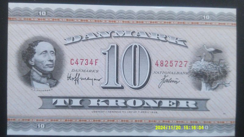 Denmark 10 Kroner - 1973