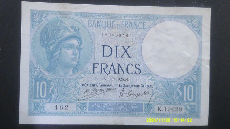 France 10 Francs - 1925