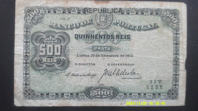 Portugal 500 Reis - 1910
