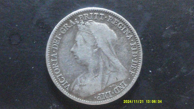 1901  -  Sixpence