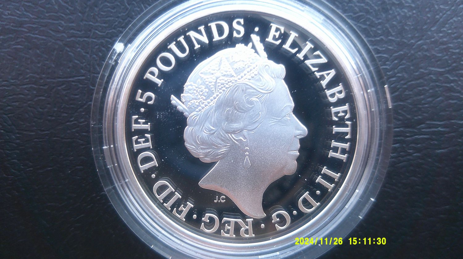 2017 - Silver Proof Five Pounds (1000th Anniversary of the Coronation of King Canute) MRPD