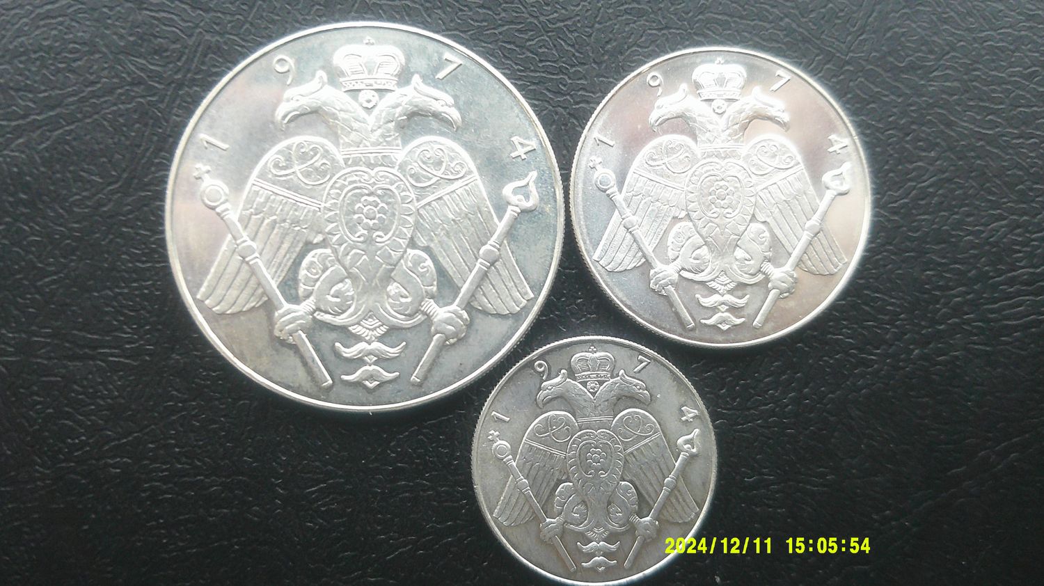 Cyprus Three Coin Set - 1974 (Archbishop Makarios)
