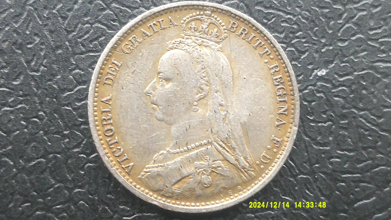 1887 - Sixpence Withdrawn (Enamelled)