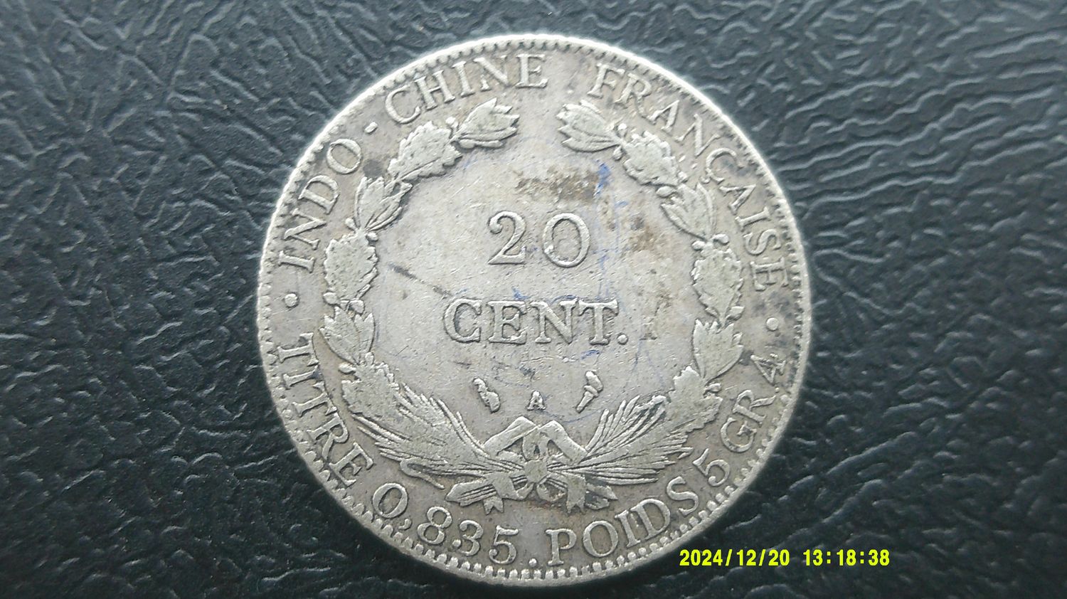 French Indo Chine 20 Cents - 1914