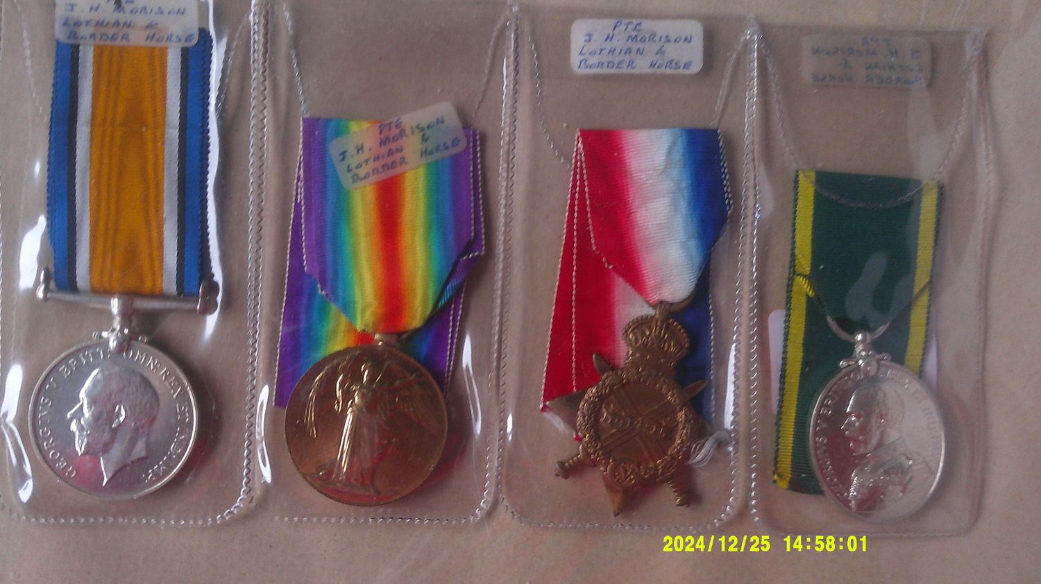 Group of 4 Medals to The (Lothian & Borders Horse)