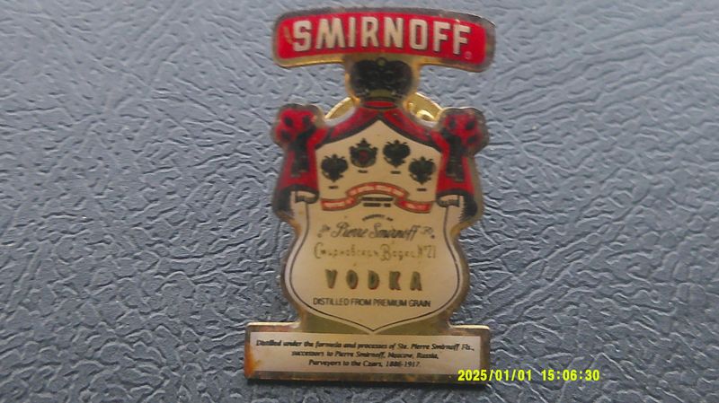 Smirnoff Vodka Badge