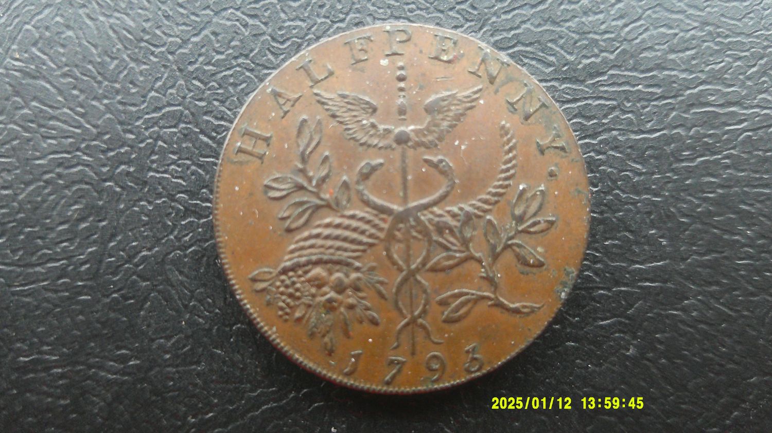 Middlesex Halfpenny Token  -  1793