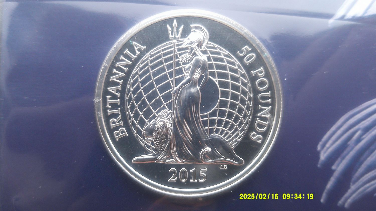 2015  -  Britannia Fifty Pounds MRPD1