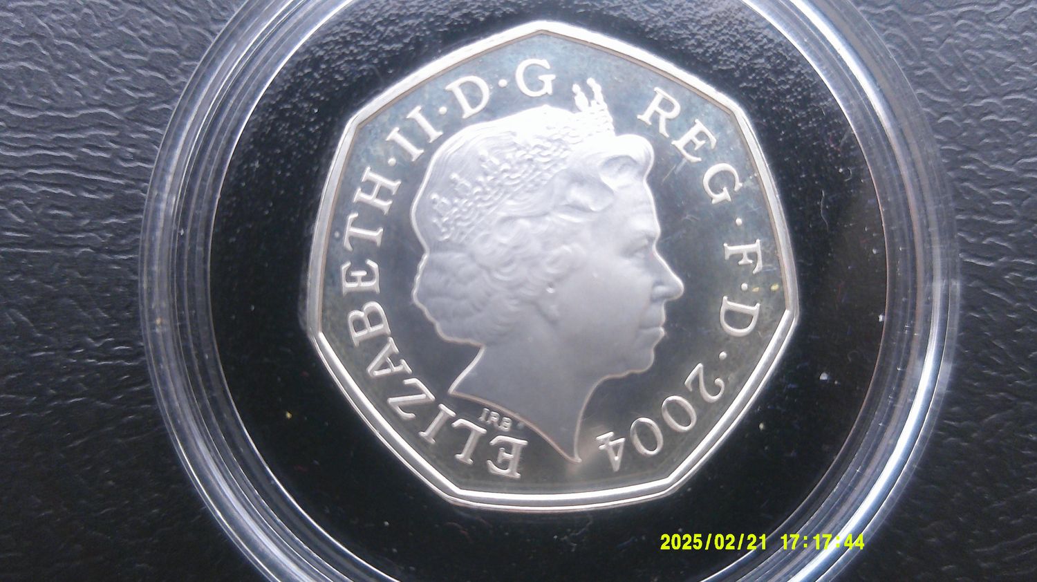 2004 - Silver Proof Piedfort Fifty Pence  (Four Minute Mile) MRPD1