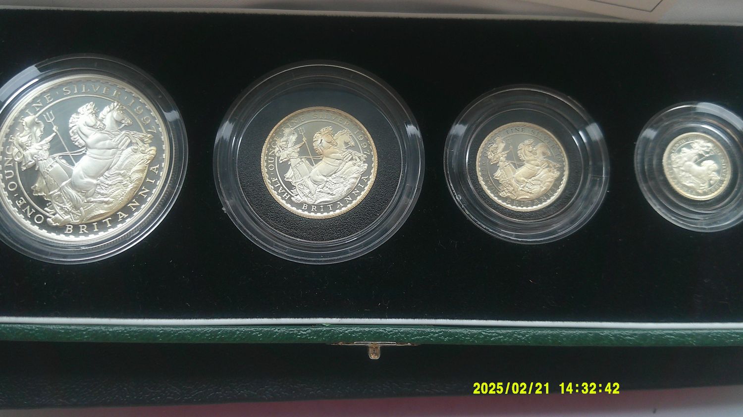 1997 - Britannia Silver Proof Four Coin Set  MRPD