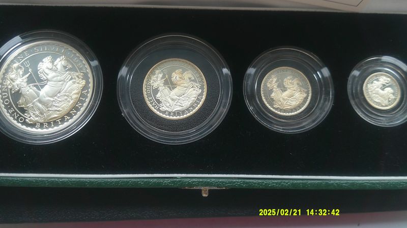 1997 - Britannia Silver Proof Four Coin Set  MRPD