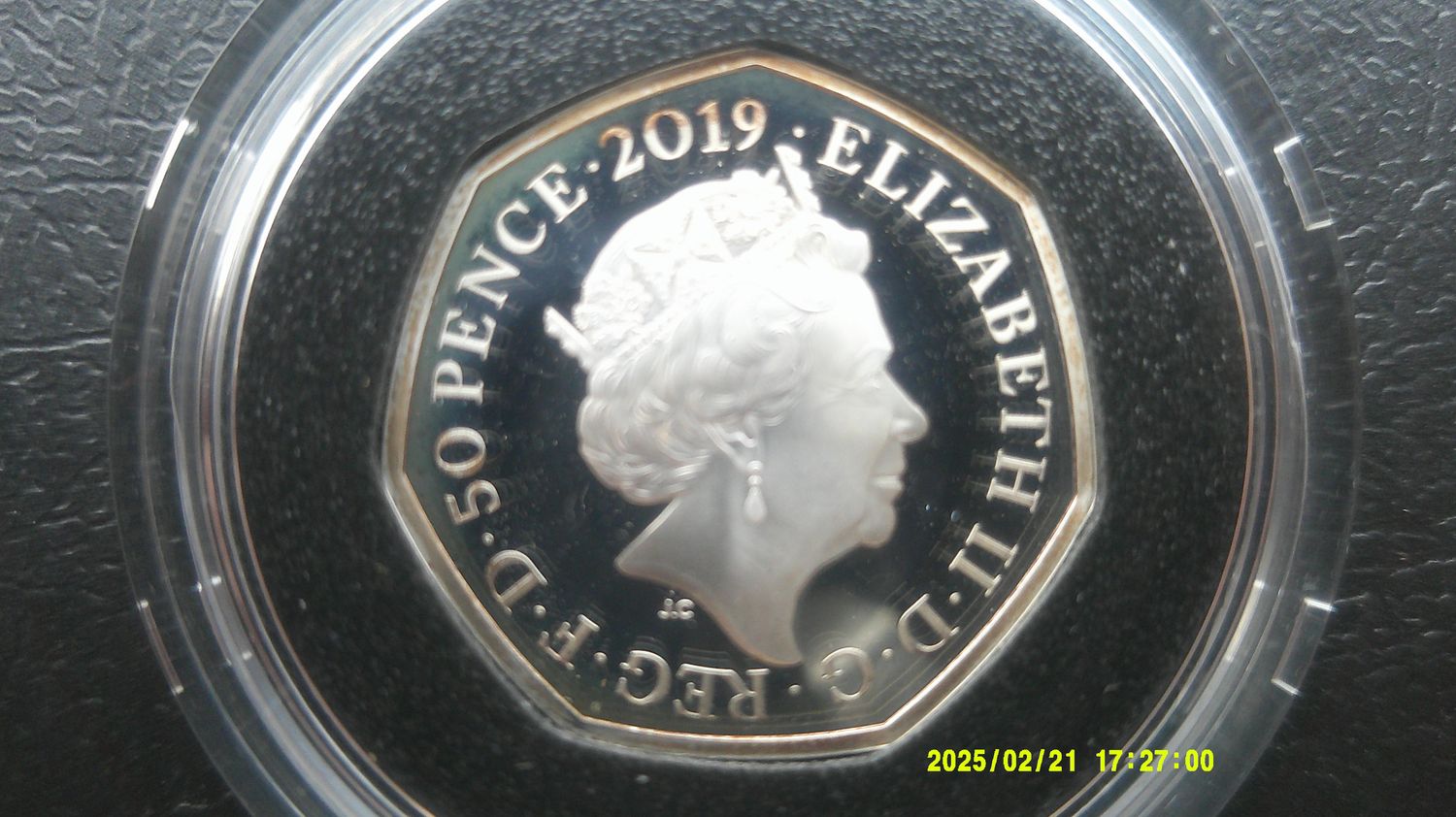 2019 - Silver Proof Fifty Pence  (The Shape of a Revolution) MRPD1