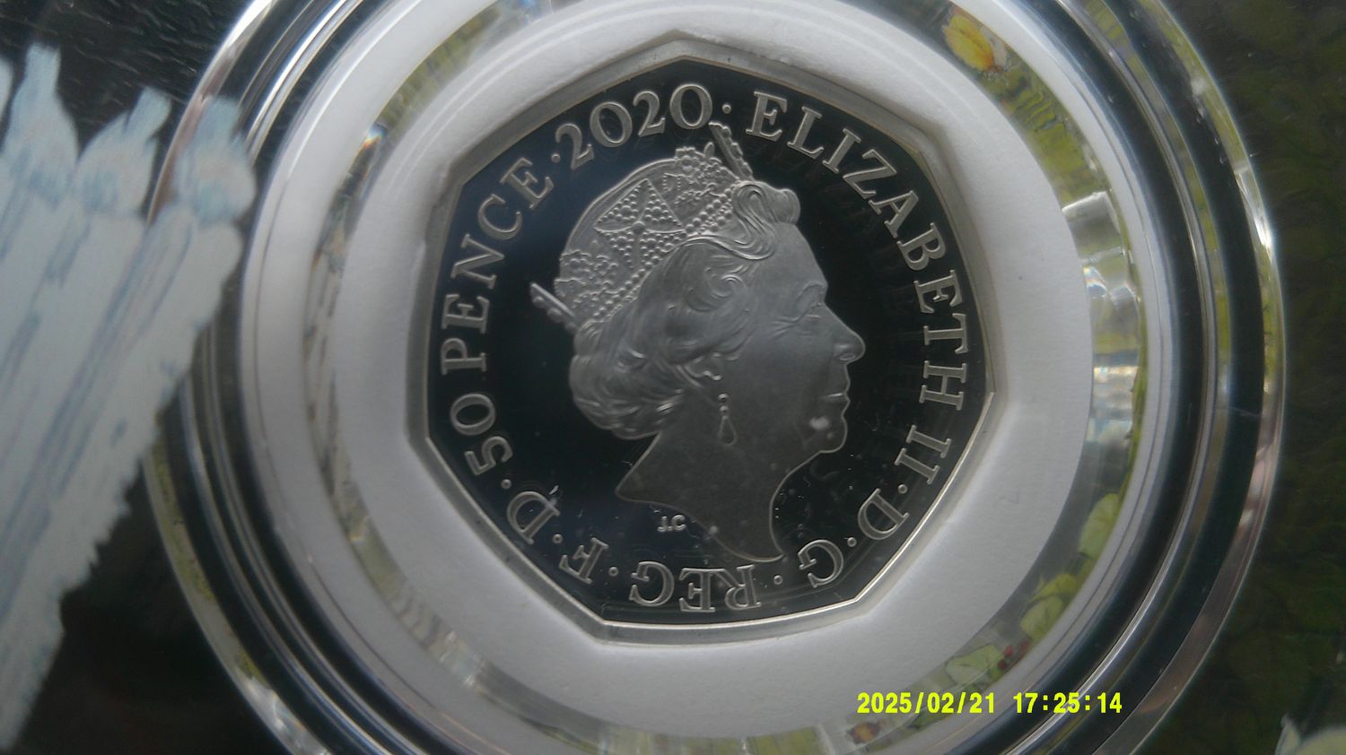 2020 - Colourised Silver Proof Fifty Pence  (Peter Rabbit)