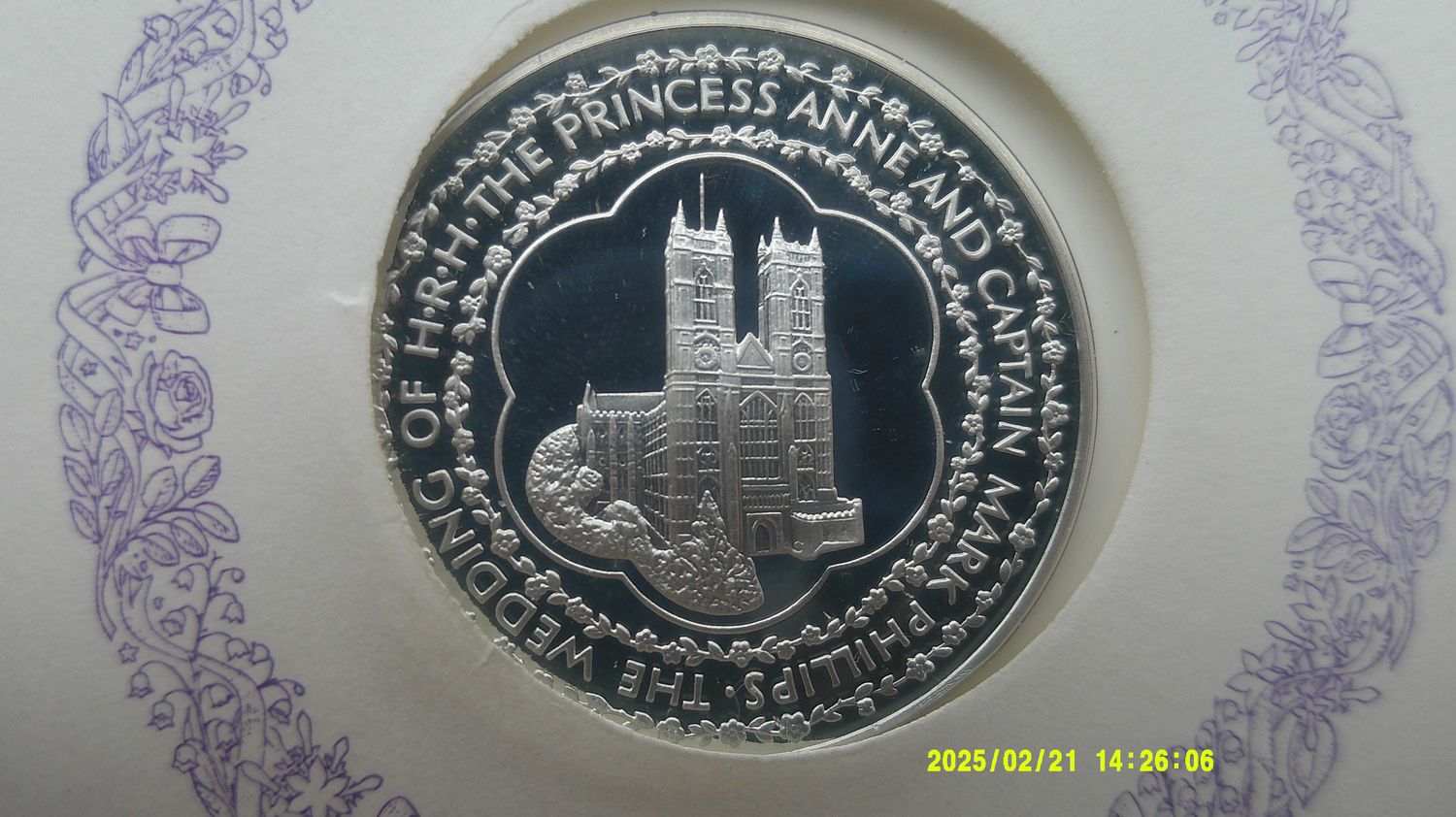 1973 - Royal Wedding Silver Medal First Day Cover  (Princess Anne and Captain Mark Phillips)