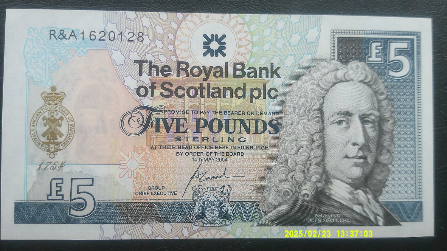 Royal Bank of Scotland £5 - 2004 (Royal and Ancient Golf Club)