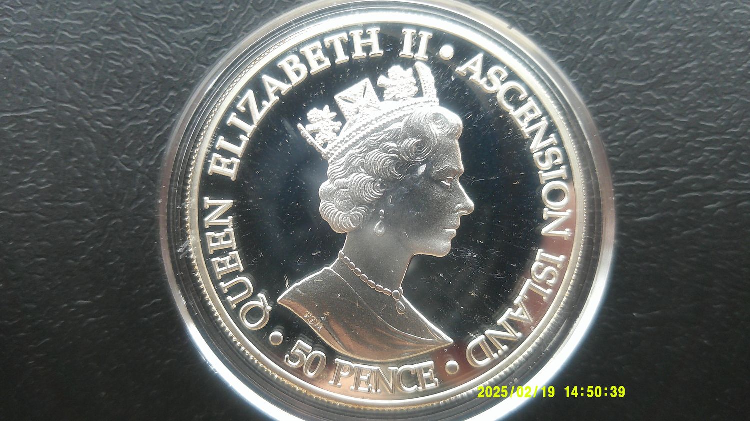 Ascension Island Silver Proof Fifty Pence - 2001 (100th Anniversary of the Death of Queen Victoria)  PDHR
